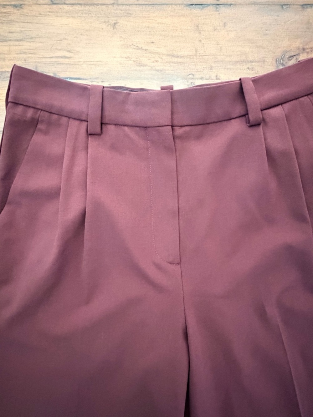 Autumn Dress Pants Maje Tailored High-Waist Interview Outfit - Picture 9 of 14